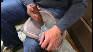 short Flint Knapper Bo Earls Shows Us The Process Of Knapping A Blade From Flint [upl. by Aela]