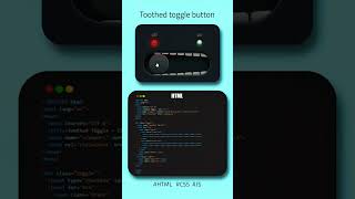 custom toggle animation using HTML CSS toggleswitch toggle shorts webdesign webdevelopment [upl. by Nirrol]