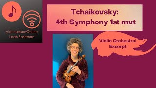 Tchaikovsky Symphony 4 1st mvt Violin Excerpt [upl. by Skipton]