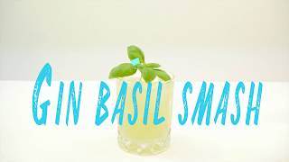 How to make a Gin Basil Smash Cocktail [upl. by Ethelin]