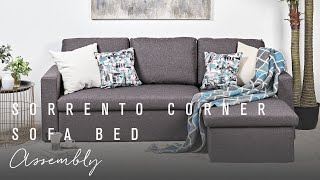 Sorrento Corner Sofa Bed Assembly [upl. by Nylarat]