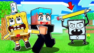 Helping SpongeBob To Survive In Minecraft [upl. by Kristien]