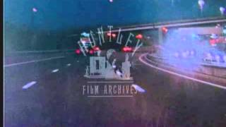 Night time drive on a Glasgow motorway Archive film 93658 [upl. by Ferretti]