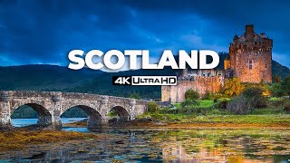 FLYING OVER SCOTLAND 4K Ambient Drone Film  Music for beautiful relaxation [upl. by Donough874]