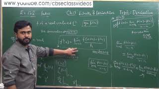 Derivatives  CBSE 11 NCERT Maths Ch 13 Ex 132 intro Part 1 [upl. by Yusuk]