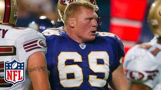 WWE amp UFC Star Brock Lesnar Preseason Highlights 2004  NFL [upl. by Bethena]