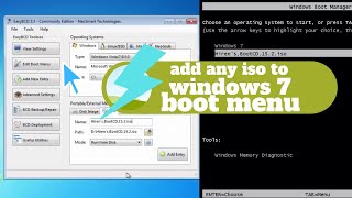 How To Boot an ISO directly from the Windows Boot Manager  EasyBCD [upl. by Nevur]