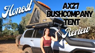 Honest AX27 THE BUSH COMPANY ROOF TOP TENT REVIEW  Travelling Australia [upl. by Eiltan]