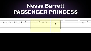 Nessa Barrett  PASSENGER PRINCESS Easy Guitar Tabs Tutorial [upl. by Jumbala]