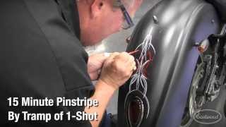 How To Pinstripe Like A Master with Pinstriping Pro Tramp Warner of 1Shot Paint at Eastwood [upl. by Lehte]