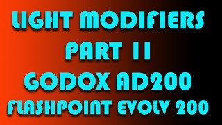 Most Common Light Modifiers for the Godox ad200  How to  Tutorial [upl. by Esil]