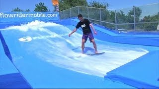 Nord  une activité mobile permet aux Lillois de connaître les joies du surf [upl. by Swor]