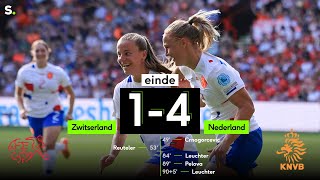 Highlights uit de match ZwitserlandNederland 14 [upl. by Anegue38]