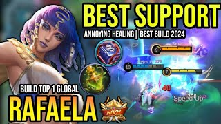 RAFAELA BEST BUILD 2024  BUILD TOP 1 GLOBAL RAFAELA GAMEPLAY  MOBILE LEGENDS✓ [upl. by Skcirdnek143]