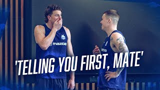 Bull gives his good mate Larkey the scoop [upl. by Jezebel]