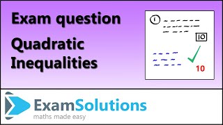 Quadratic Inequalities  Past Paper Question  C1 OCR January 2012 Q9iii  ExamSolutions [upl. by Dracir293]