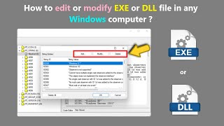 How to edit or modify EXE or DLL file in any Windows computer [upl. by Anaihsat]