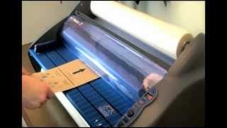 GBC Pinnacle 27 Roll Laminator  How to Load [upl. by Arlynne]