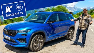 2021 Skoda Kodiaq RS TSI 4x4 DSG  Kaufberatung Test deutsch Review Fahrbericht Ausfahrttv [upl. by Vaish571]