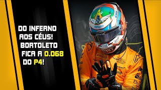 DEPOIS DE CAIR PARA P13 GABRIEL BORTOLETO FICA A 0068 DE UM P4 NA F2 ENZO FITTIPALDI ABANDONA [upl. by Dihsar]