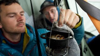 Patagonia Portaledge Cooking Oven Empanadas with Ima [upl. by Silverstein]