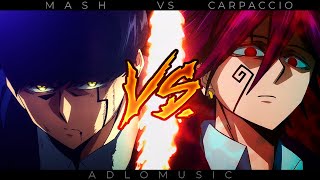 MASH BURNEDEAD VS CARPACCIO RAP  Mashle magic and muscles  2024  AdloMusic [upl. by Iniretake]