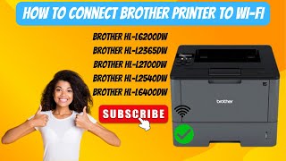 How To Connect Brother HL L6200DW To WiFi  Brother Printer WiFi Setup  DSK brotherprinter [upl. by Yeniar]