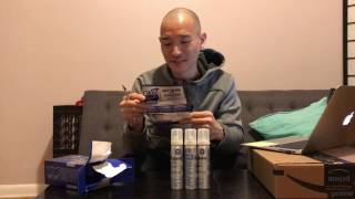 Unboxing Mens Rogaine Hair Loss amp Hair Thinning Treatment Minoxidil Foam Three Month Supply [upl. by Tavis725]