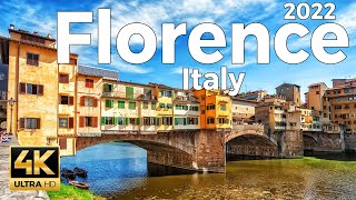 Florence 2022 Italy Walking Tour 4k Ultra HD 60 fps  With Captions [upl. by Phillip]