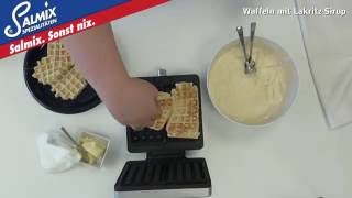 SALMIX SalmiakPulver – Waffeln mit LakritzSirup – Rezept zum Backen [upl. by Ibocaj945]