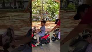 Pengen Naik Skuter Listrik  Nasya Yubi shorts trending youtubeshorts funny viralvideo [upl. by Nylirehc]