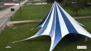 Time Lapse  52 Diameter TP Series Tent Installation [upl. by Hudis]