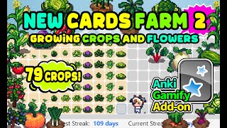 🌱New Card Farm 2  Grow crops and flowers by new flashcards learned Anki Addon For Patrons Only [upl. by Gretta31]