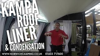 Kampa Awning Roof Lining and Condensation Explained [upl. by Tnelc]