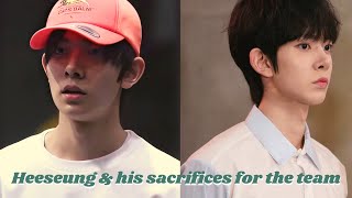 HEESEUNG AND HIS SACRIFICES FOR THE TEAM [upl. by Aiuqat]