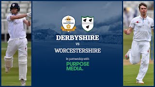 🔴 LIVE  Derbyshire vs Worcestershire  Day Two [upl. by Bastian]