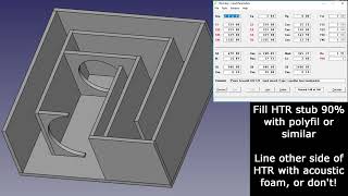 EXPERIMENTAL 10 Inch Paraflex BandPass Subwoofer Design  Free Design  CAD Model  HornResp  Sheet [upl. by Brockie]