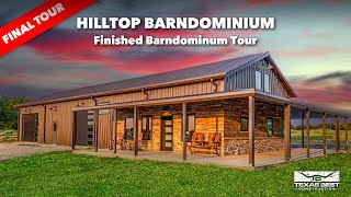 Hilltop BARNDOMINUM Home FINISHED TOUR  Texas Best Construction [upl. by Kimball]