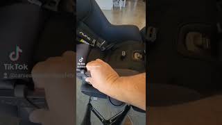 Nuna Rava and Exec How to Uninstall Rear Facing Seat Belt [upl. by Hamburger]