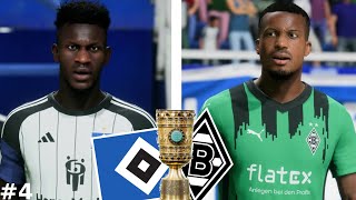 EA FC 24 🔥 POKAL vs GLADBACH  😱 Erste Verhandlungen  🤑 HSV Karrieremodus 4 [upl. by Mimajneb34]