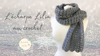 Comment réaliser une écharpe moelleuse au crochet  Lécharpe Lilia [upl. by Hafital]