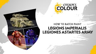 How to Batch Paint Legions Imperialis Legiones Astartes Army [upl. by Kitchen]