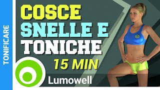 Gambe Snelle E Toniche  Esercizi Per Dimagrire E Tonificare Le Cosce [upl. by Aisatsan]