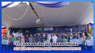 Gelar TTG dan BBGRM Tingkat Kabupaten tahun 2023 Resmi Dibuka Plt Bupati Muara Enim Usmarwi Kaffah [upl. by Kattie]