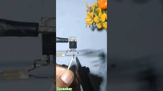 easy transistor projects dcmotor shorts shortvideo short youtubeshorts [upl. by Anrehs]