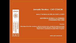 Jornada de Gestión de Ayudas a la Vivienda programa PREE 5000 [upl. by Olds]