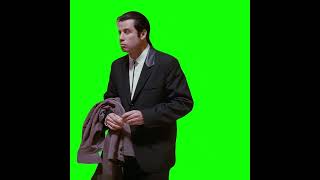 Pulp Fiction  Confused John Travolta  Green Screen [upl. by Nazler]