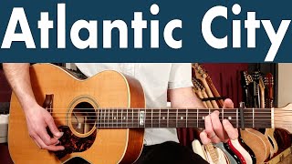 Atlantic City The Band Guitar Lesson  Tutorial [upl. by Arrais]