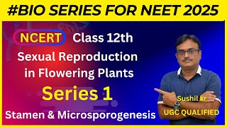 NEET 2025  Sexual Reproduction in Flowering Plants NCERT 12th PART 1 Microsporogenesis [upl. by Lacie]