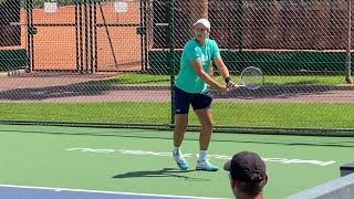 Eliott Benchetrit échauffement au tournoi de tennis [upl. by Wiatt520]